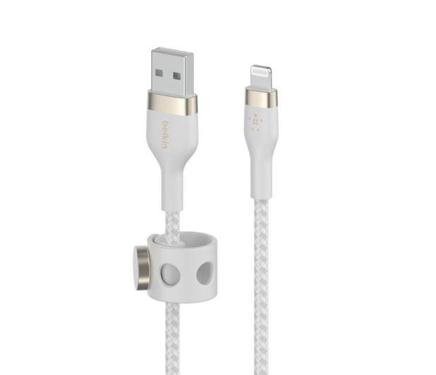 Belkin USB-A - LTG Braided Silicone 3m White - 733134 - zdjęcie 2